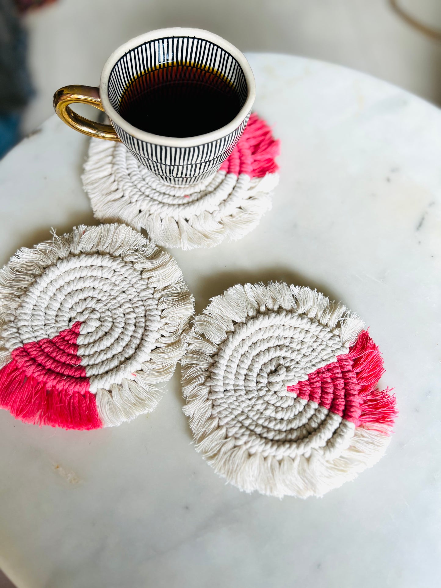 Bohemian Handmade Coasters (Set of 2)
