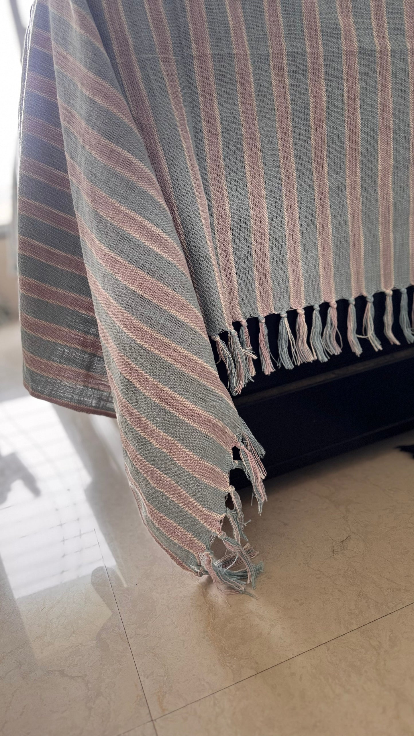 Misty Mornings Handloom Bed Cover