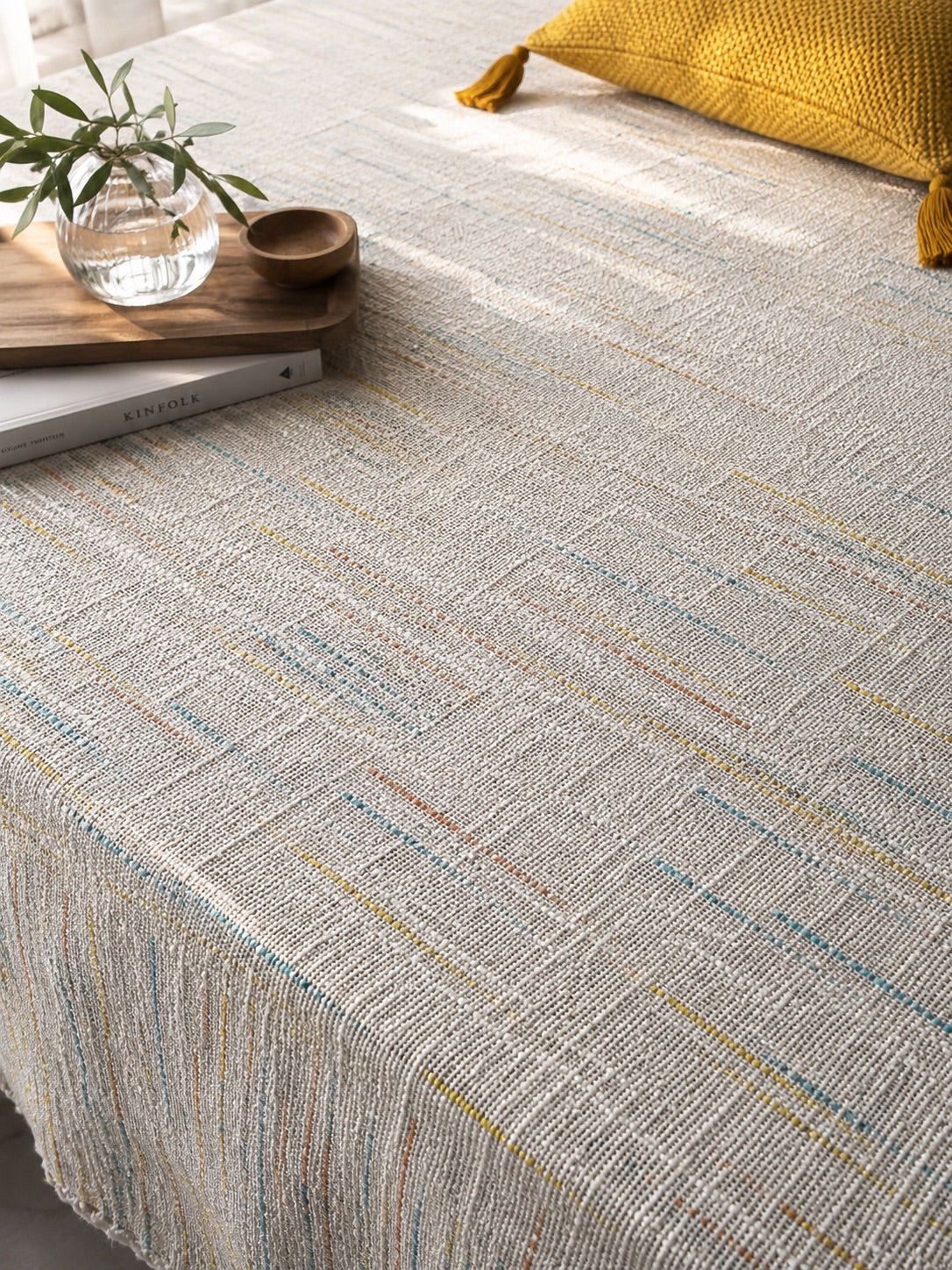 Mogra Bagh Handloom Bed Cover