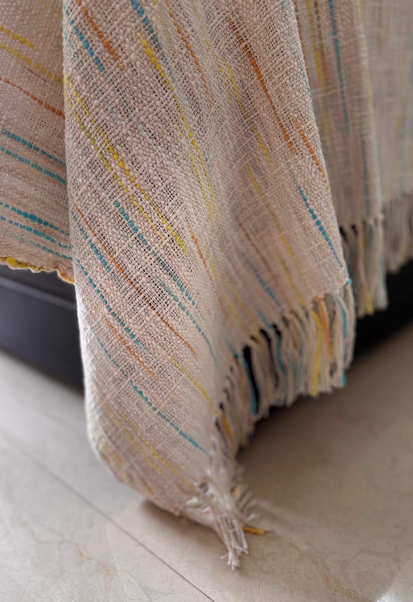 Mogra Bagh Handloom Bed Cover