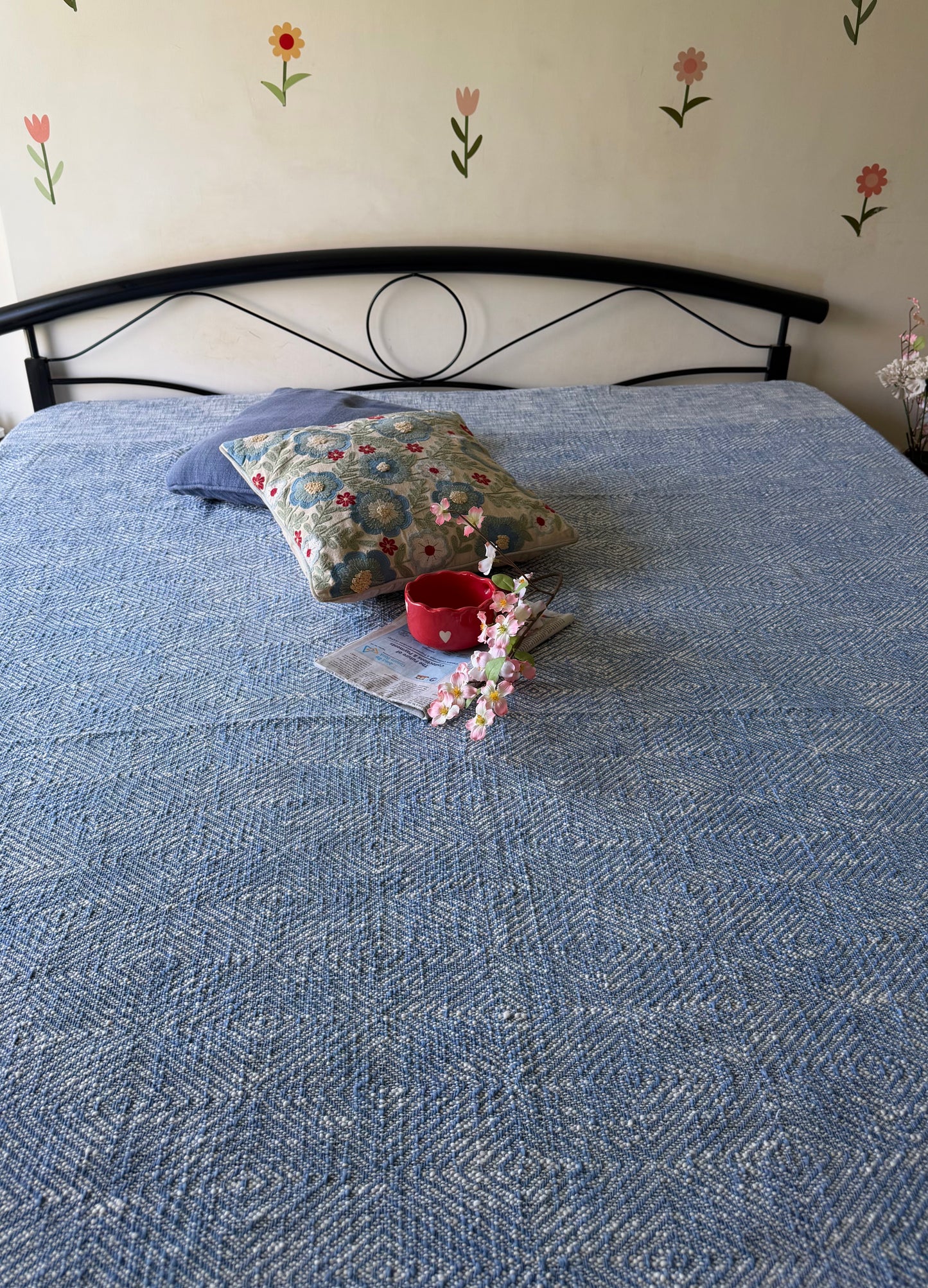 Neel Chandini Handloom Bed Cover