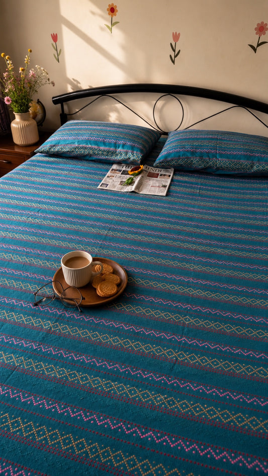 Neelambar Heritage Double Bed Cover