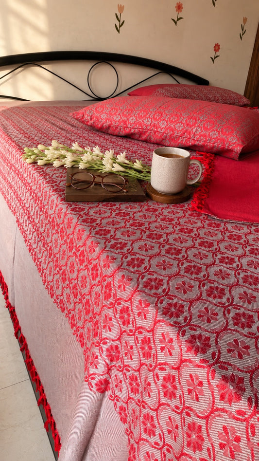 Rang Mahal Reversible Double Bed Cover