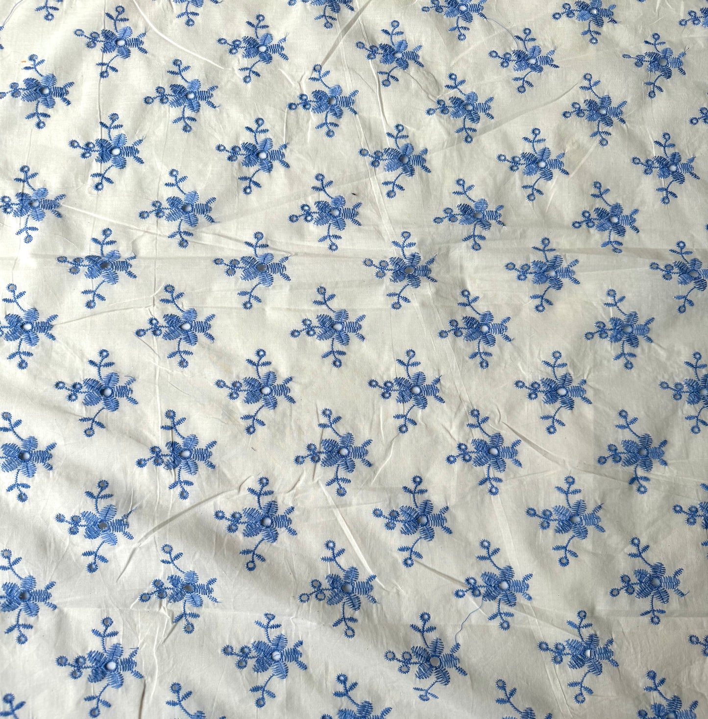 Blue Printed Hakoba Fabric