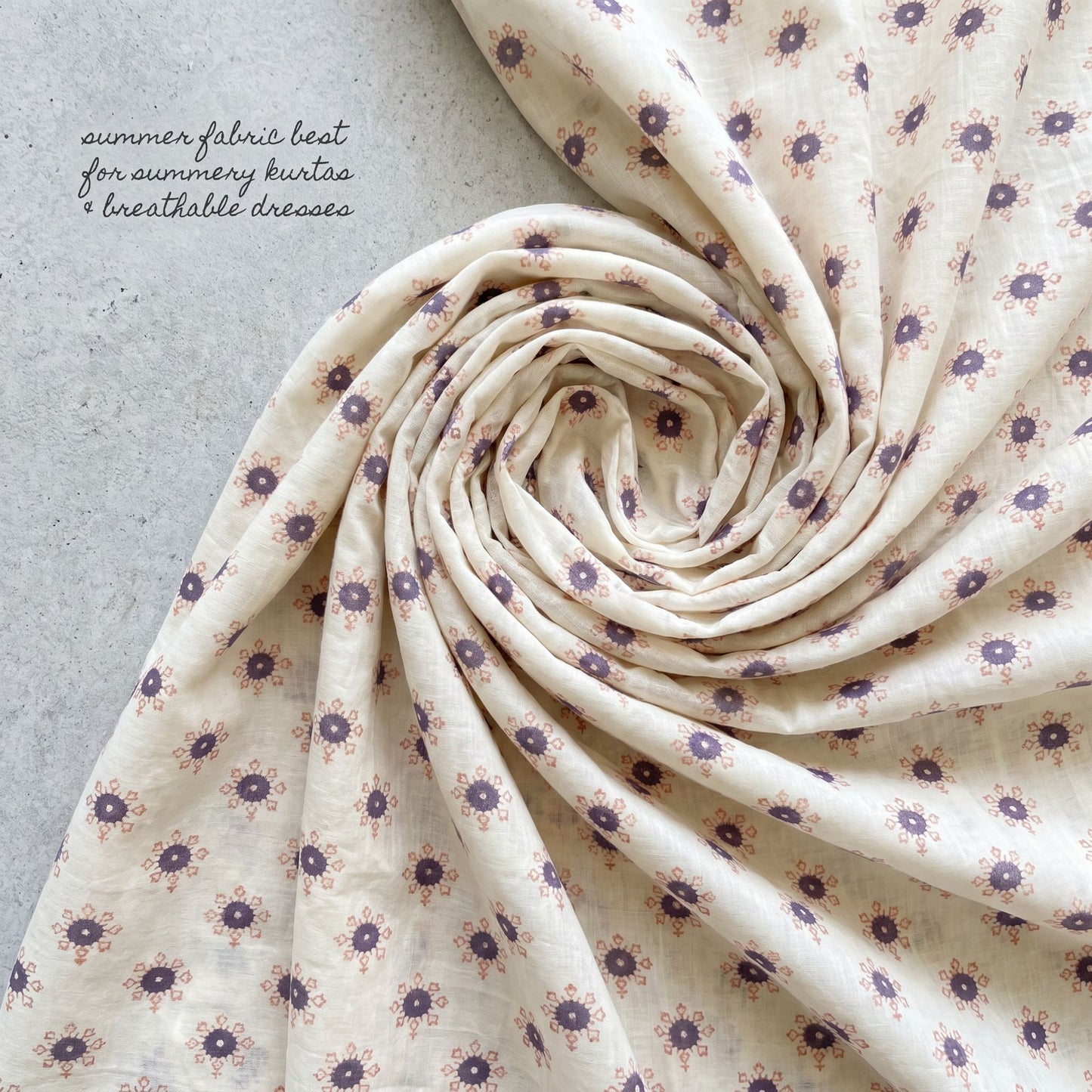 Summer Cotton Mini Flowers Print