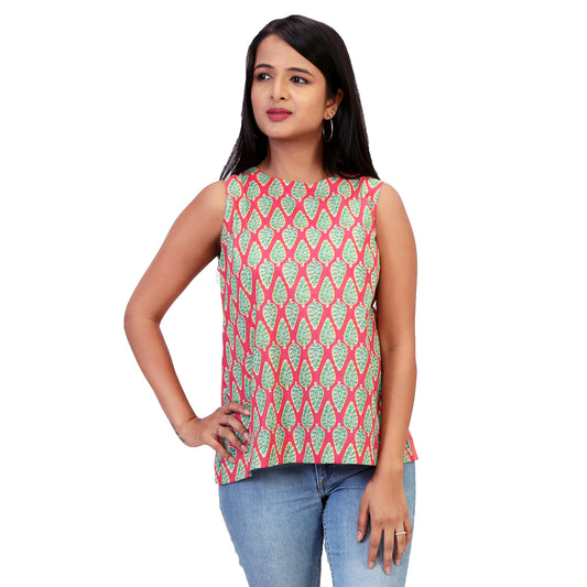 Casual-cotton-top-for-ladies-in-indian-print