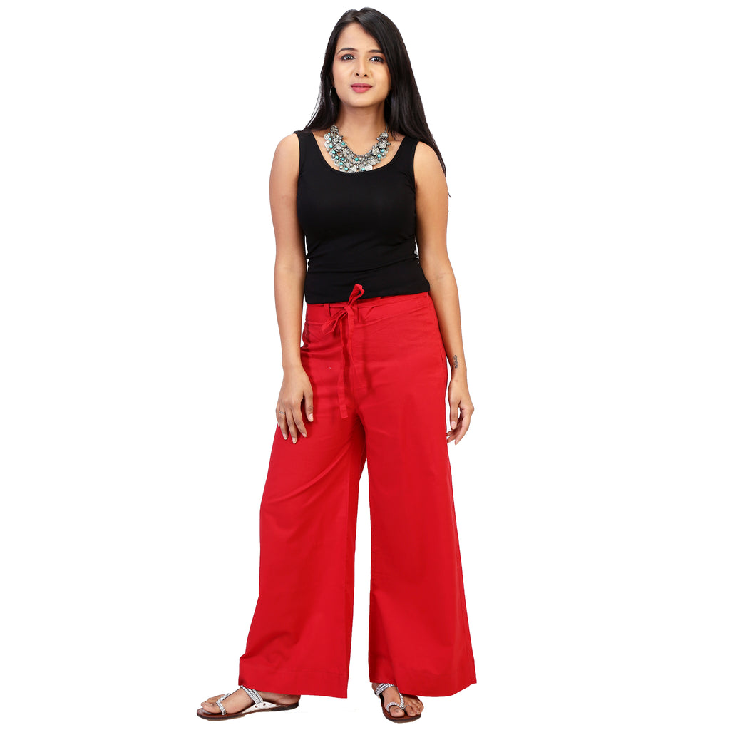 Buy Red Trousers  Pants for Women by Just Wow Online  Ajiocom