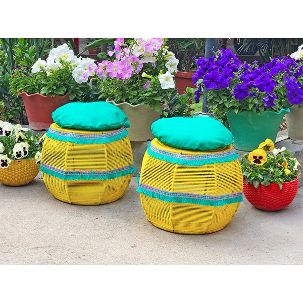 green-foot-stool