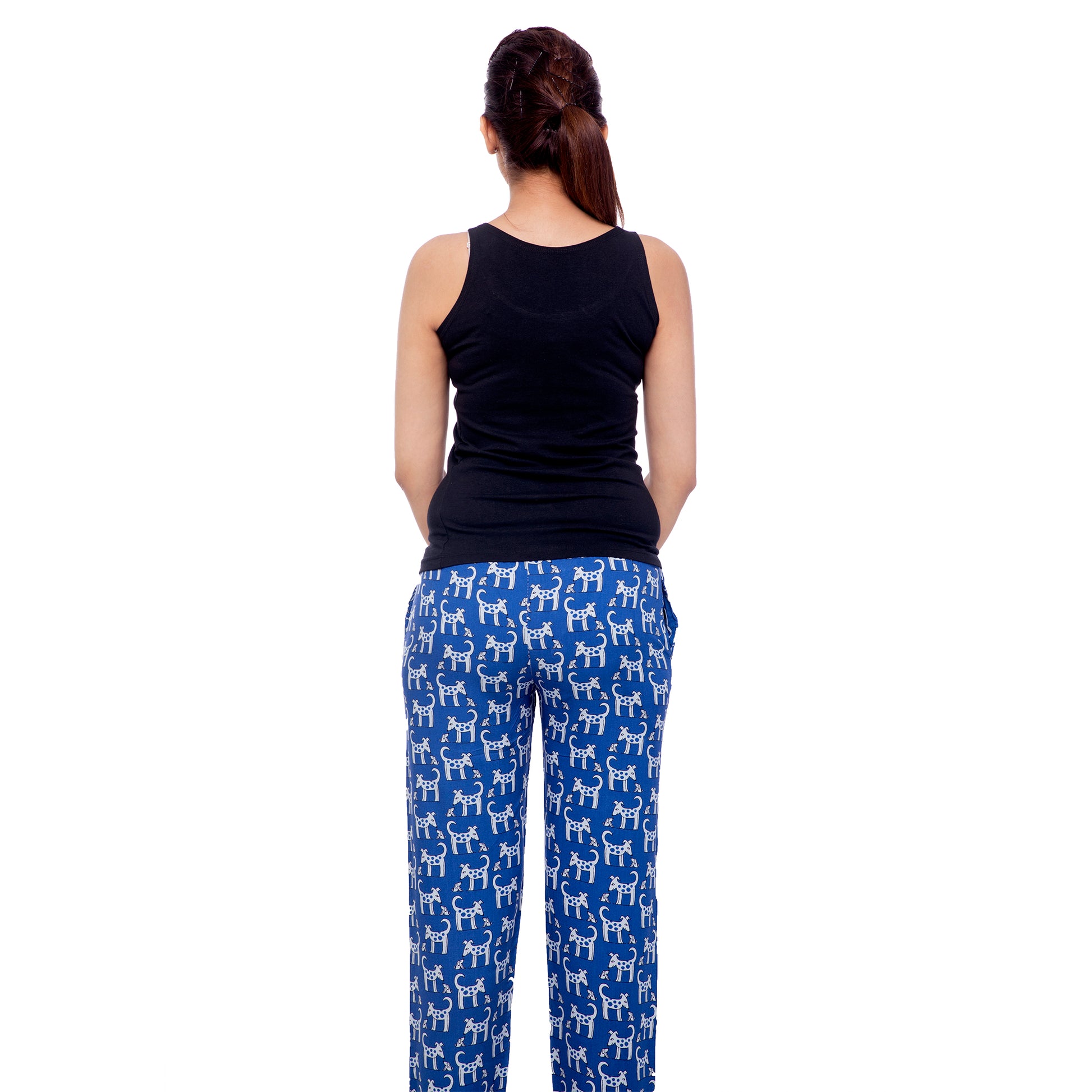 blue-doggy-print-cotton-pyjama-for-women