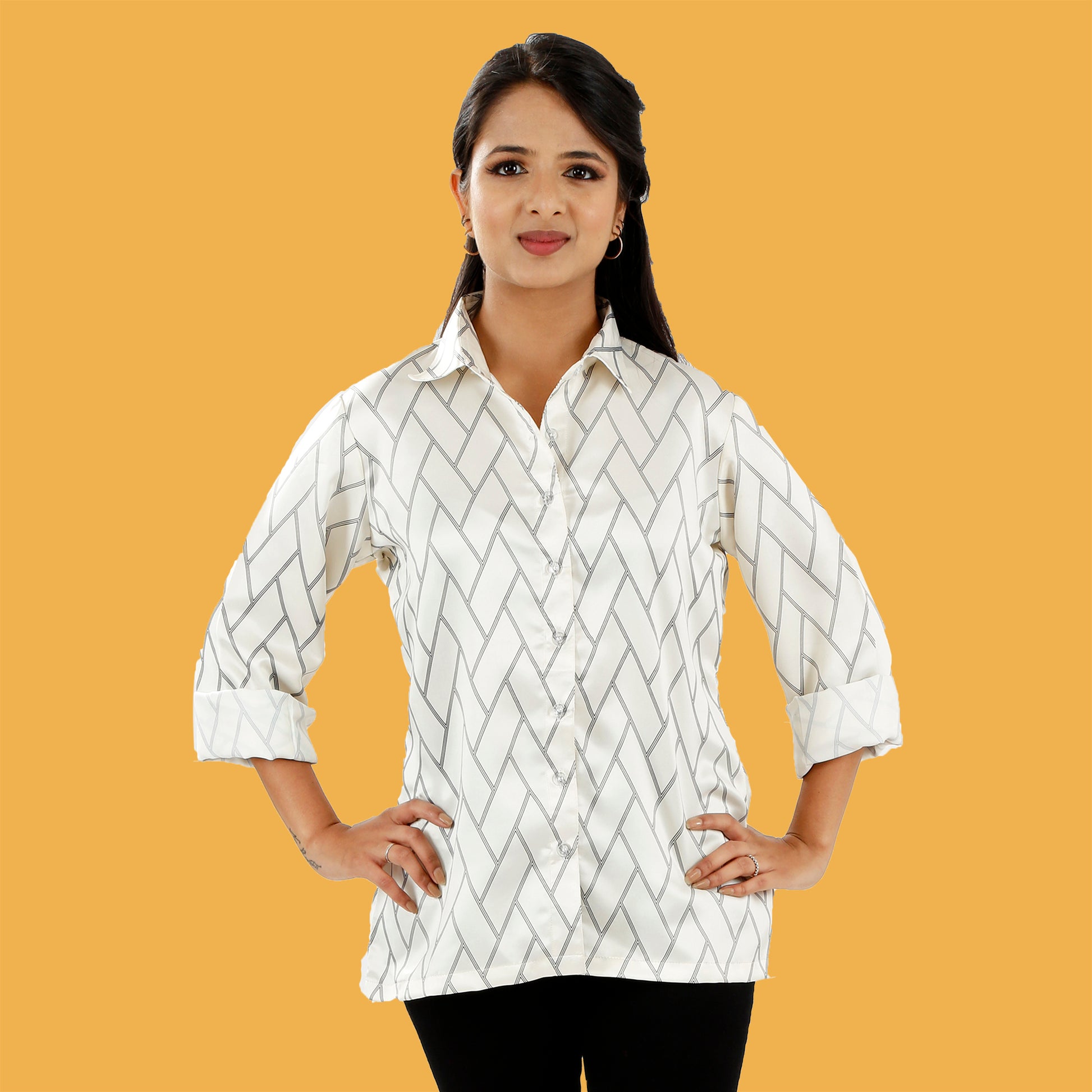 white-and-black-formal-shirt-for-ladies-online-india