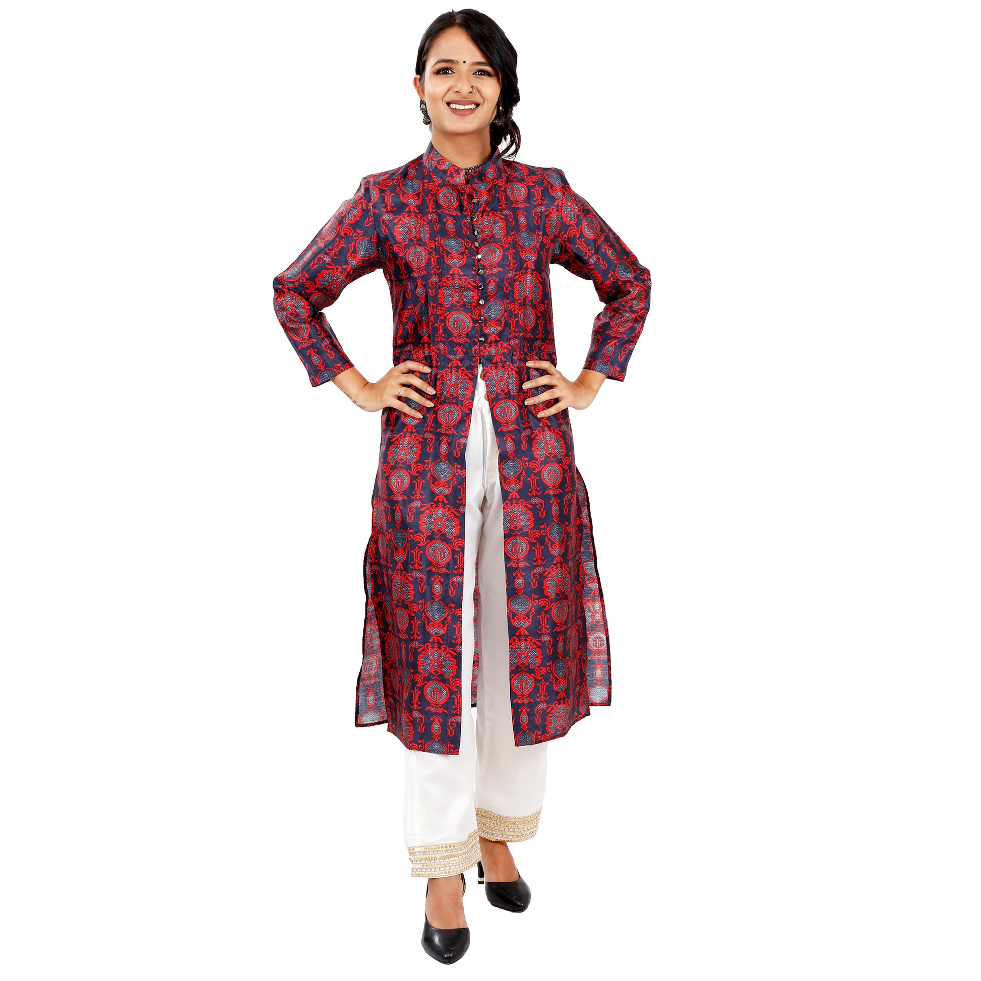 ladies-party-wear-silk-kurta-online-india