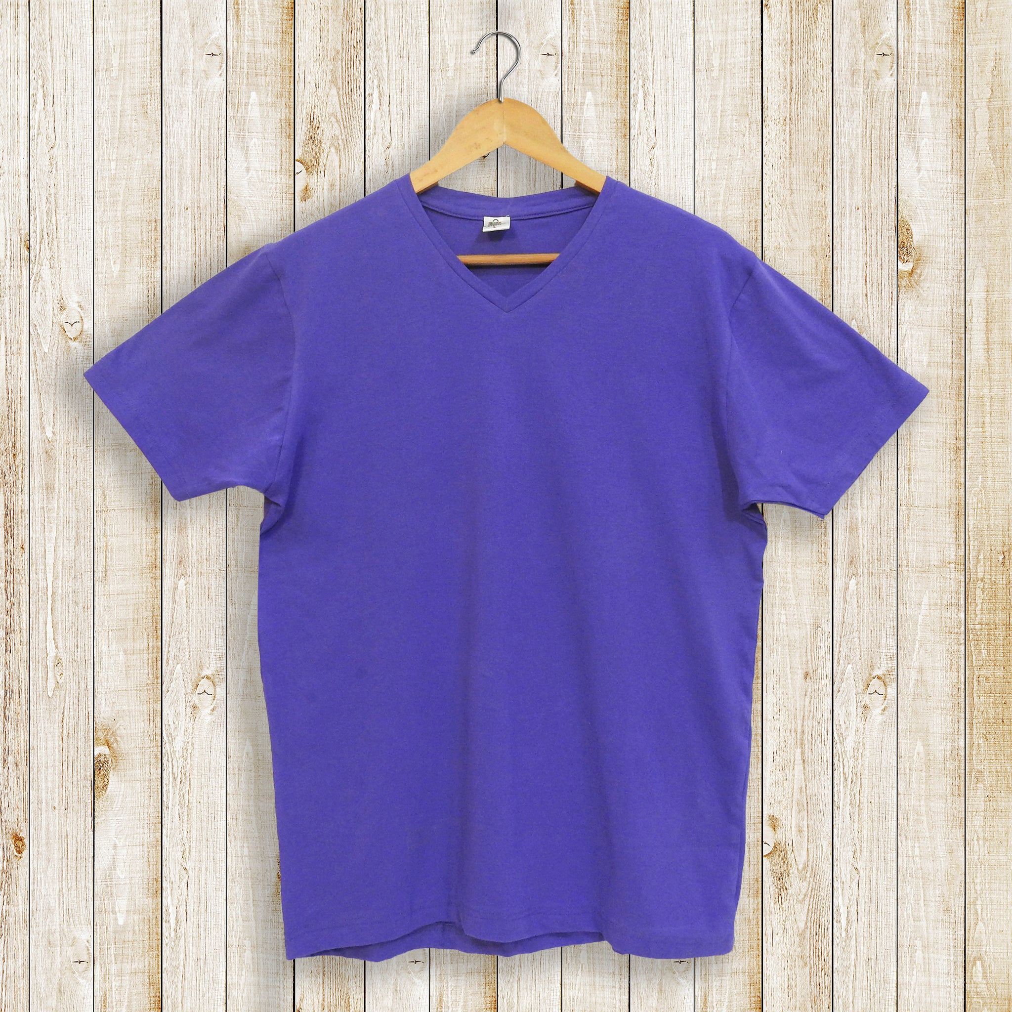 Solid Purple Plain Men's T-shirt