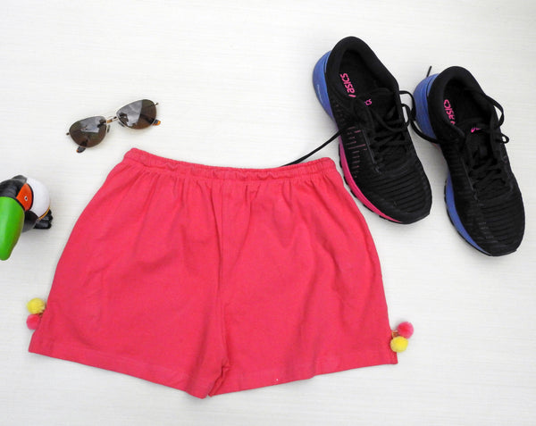 Pink Funk Shorts With Pockets