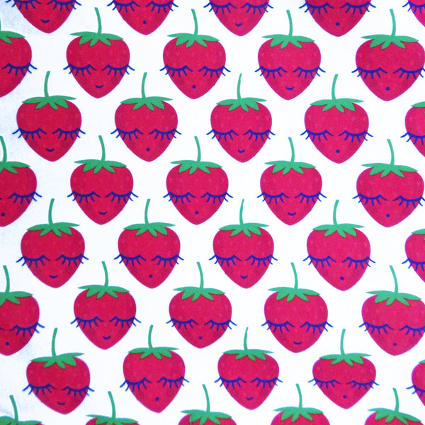 Juicy Strawberry Women's Pajamas With Pockets