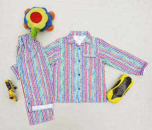 Buy The Little Boy Graphic Printed Pure Cotton Full Sleeves Night Suit | Night  Dress | Sleepwear | Sleepsuit | Loungewear Shirt & Pyjama Set For Kids Baby  Boys & Girls _Light
