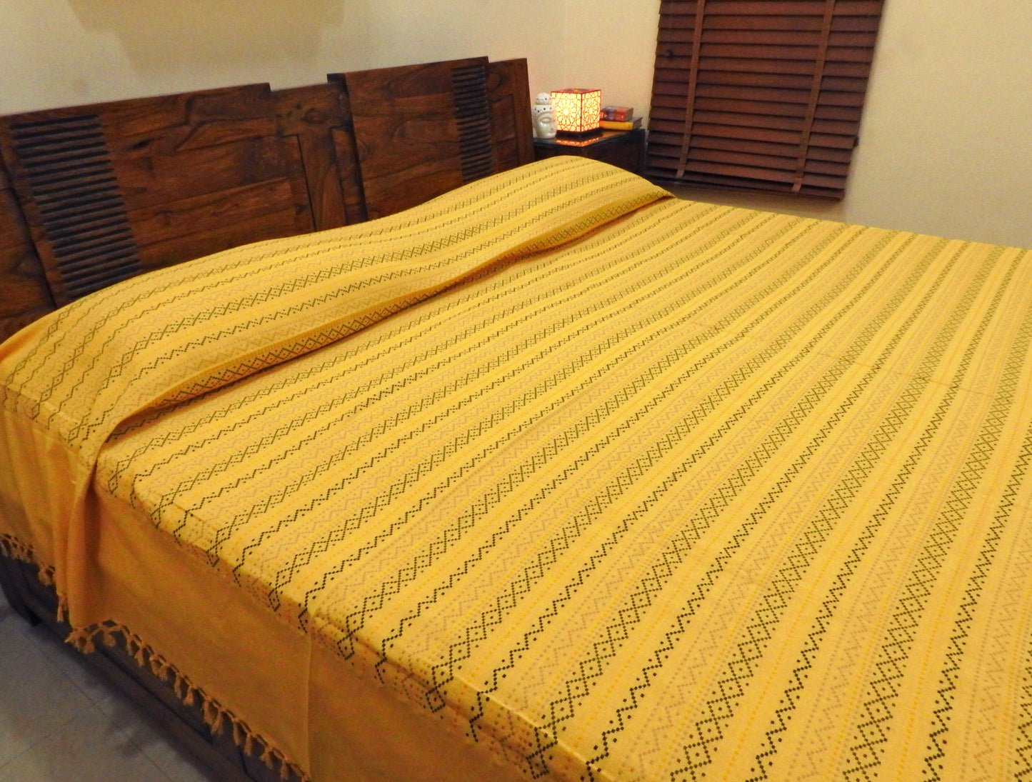 Golden Yellow Bed Cover