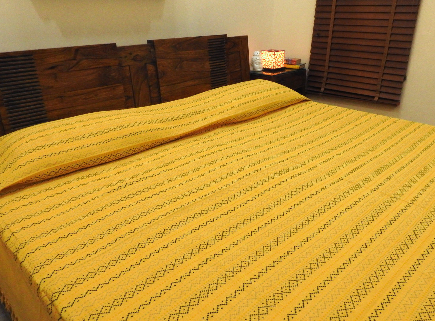 Golden Yellow Bed Cover