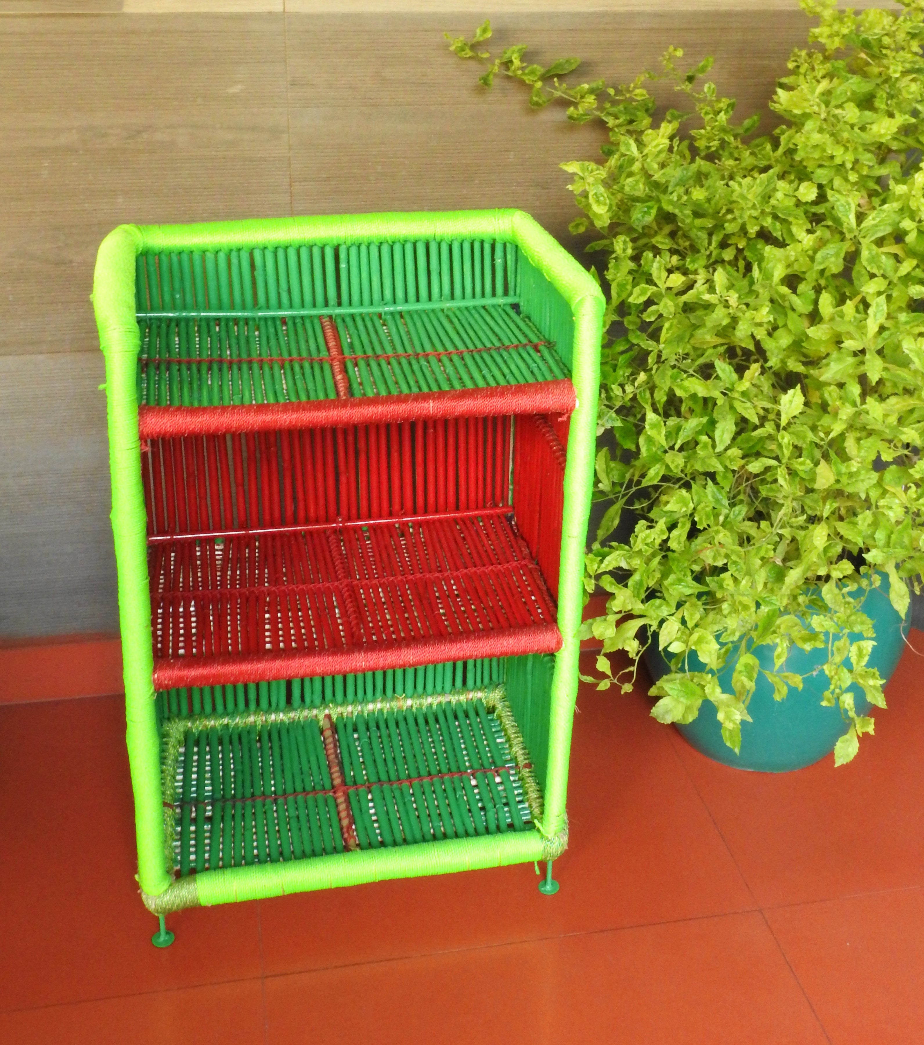 Buy Colourful Bamboo Rack Online India| The Feel Good Studio