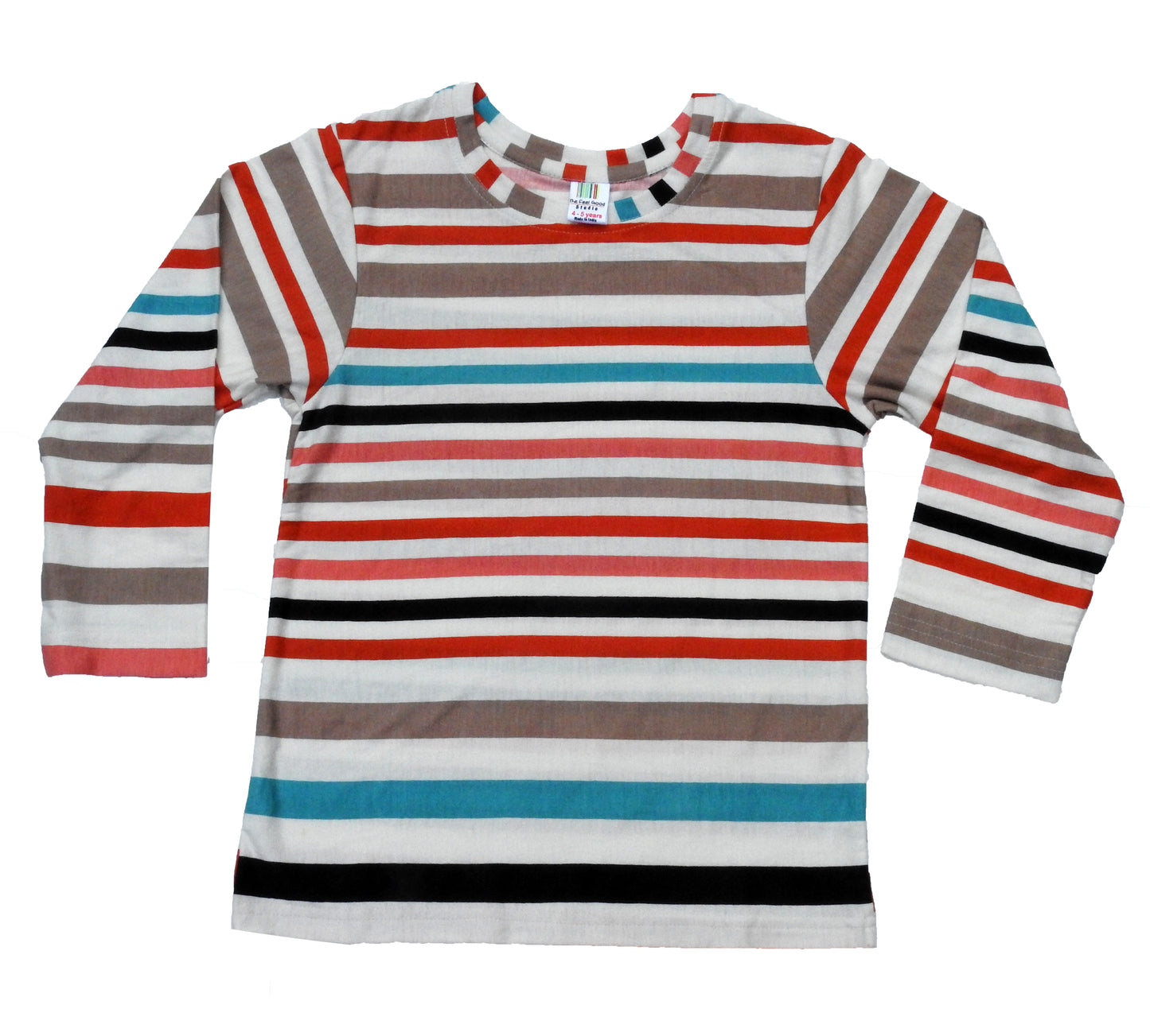 Happy Stripes Full Sleeves Kids Tee