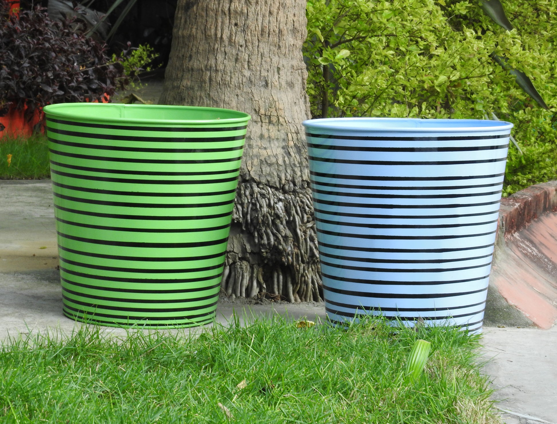 unique-pots-for-plants-striped
