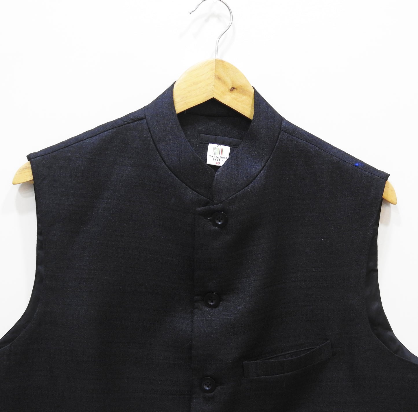 black-silk-modi-jacket-for-men-online