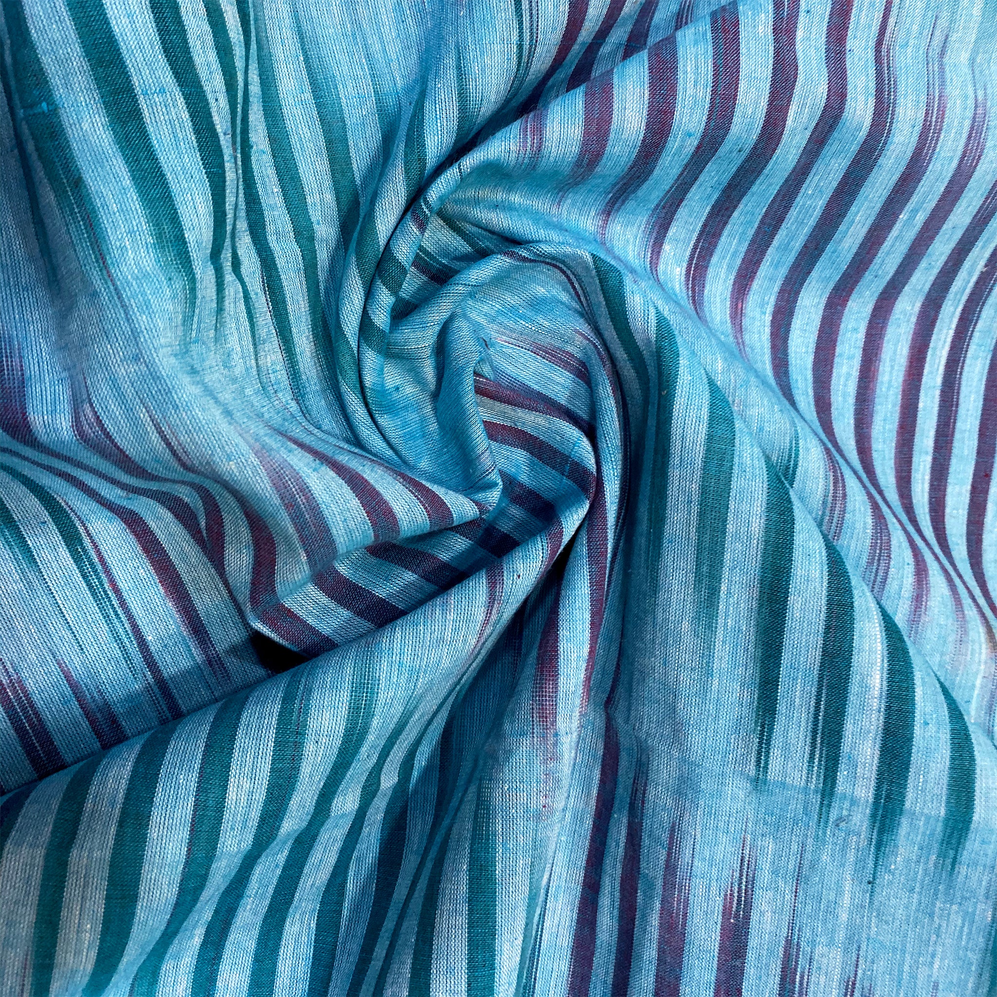cotton-ikat-fabric-online-in-blue-colour
