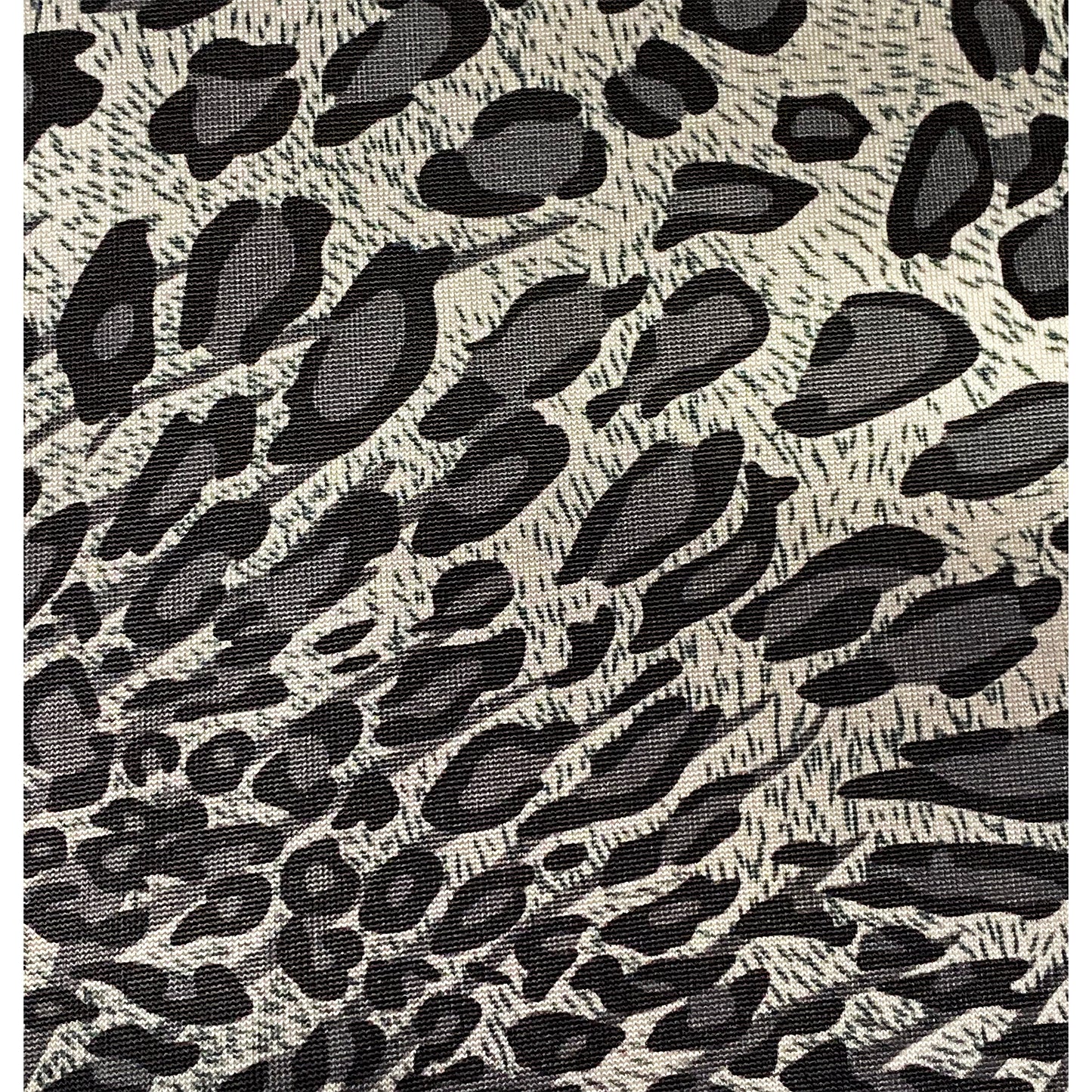 Grey & Black Leopard Print Hosiery