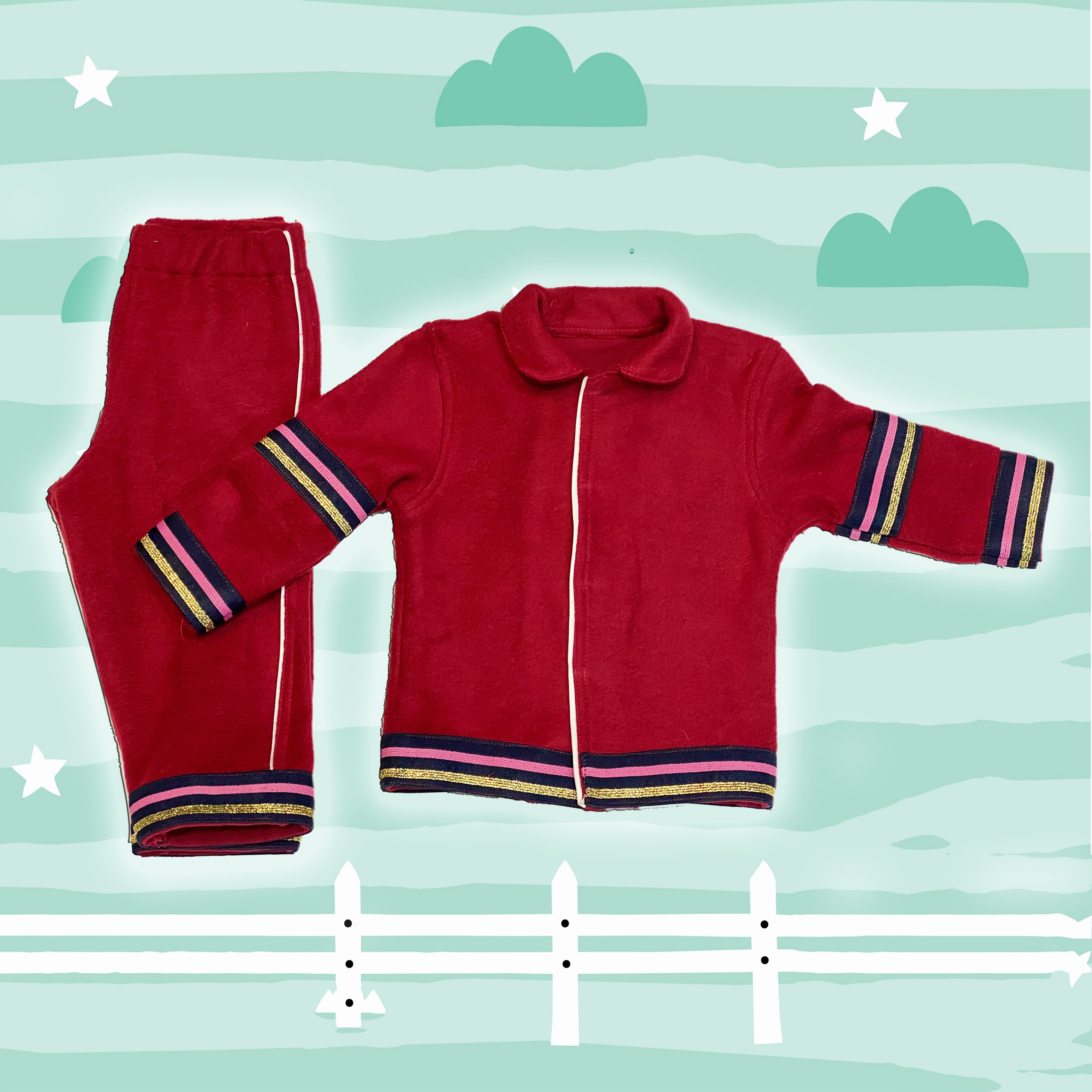 Buy MUKHAKSH Baby Boy's & Baby Girl's Fleece Night Suit Set (Brown_3-4  Years) at Amazon.in