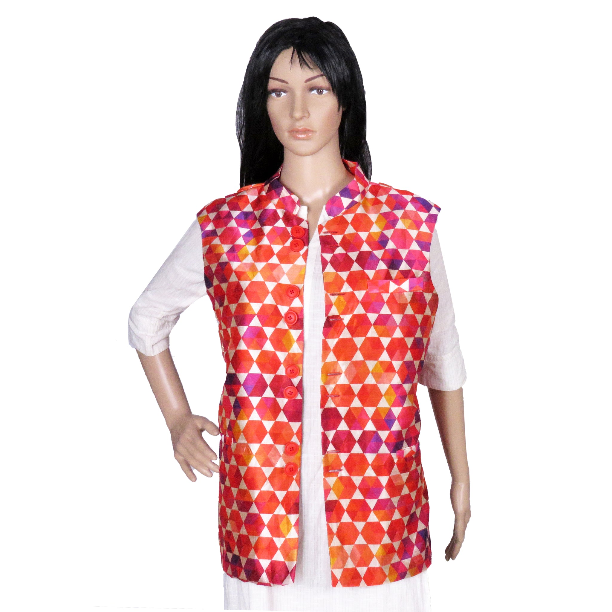 Rang Bhara Tussar Silk Jacket