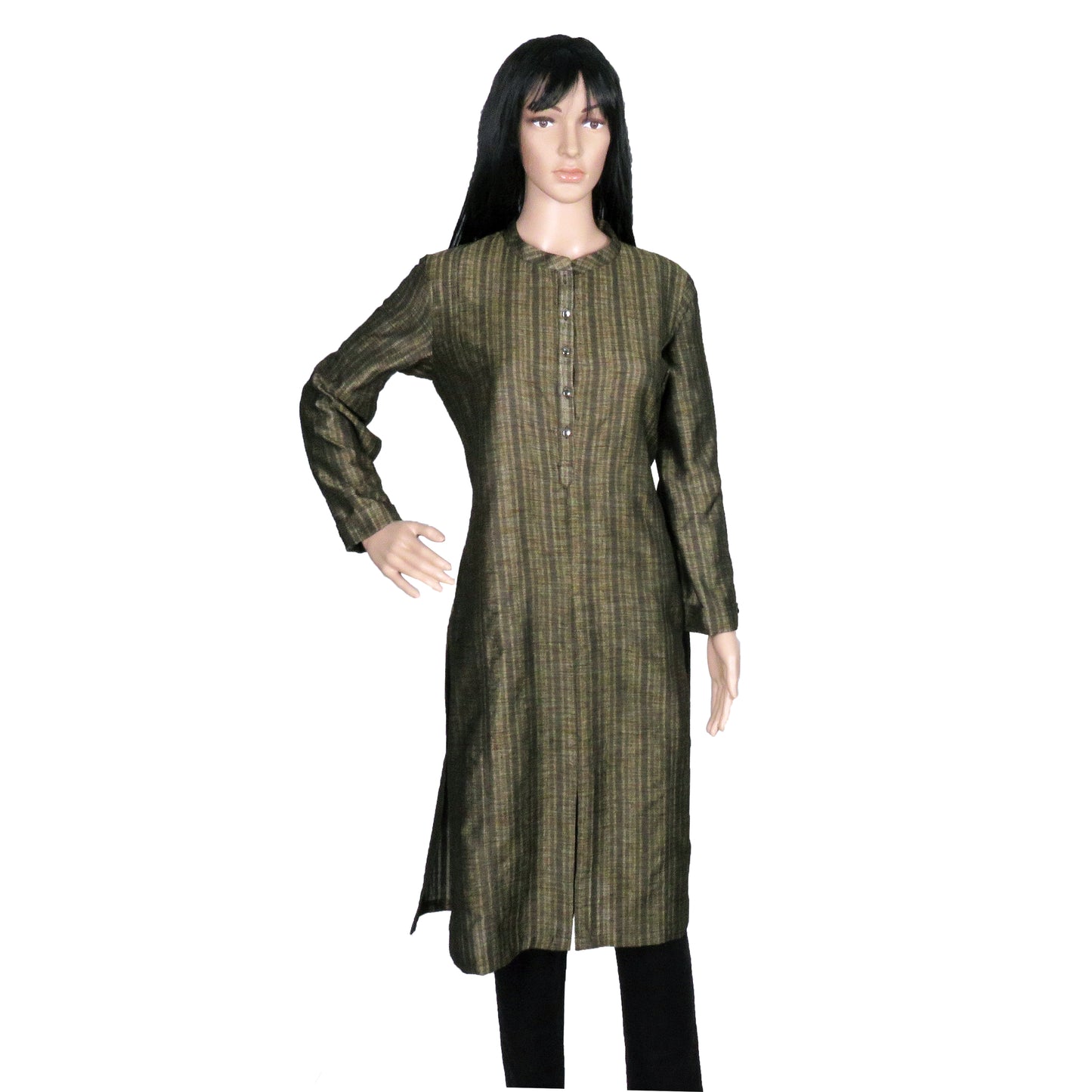 Khadi-green-readymade-kurta-for-women-online
