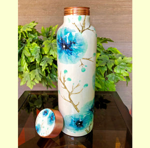 floral-pure-copper-water-bottle-online