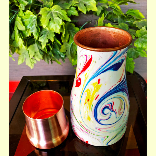 Colour Splash Pure Copper Water Jar