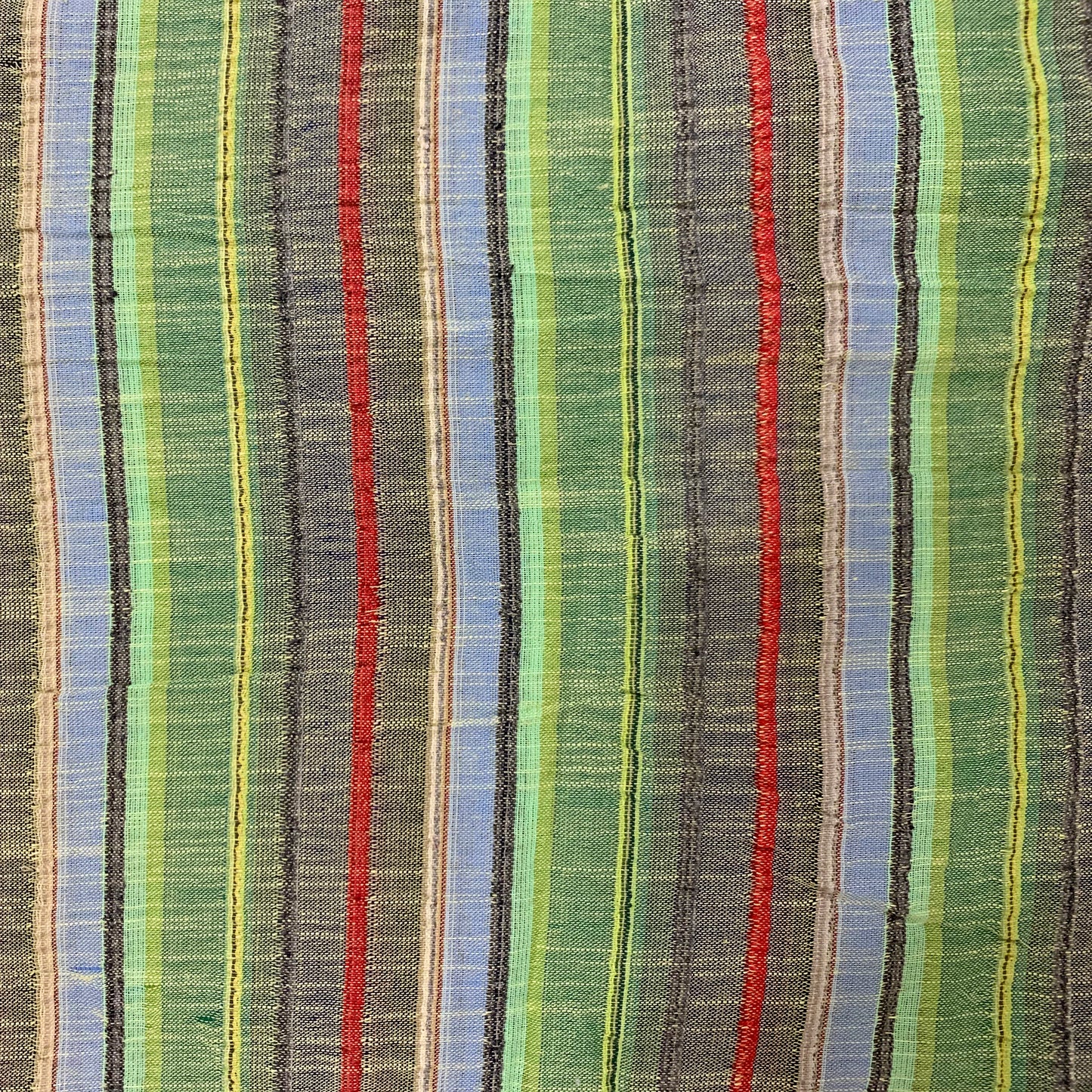 Tropical Striped Cotton Fabric