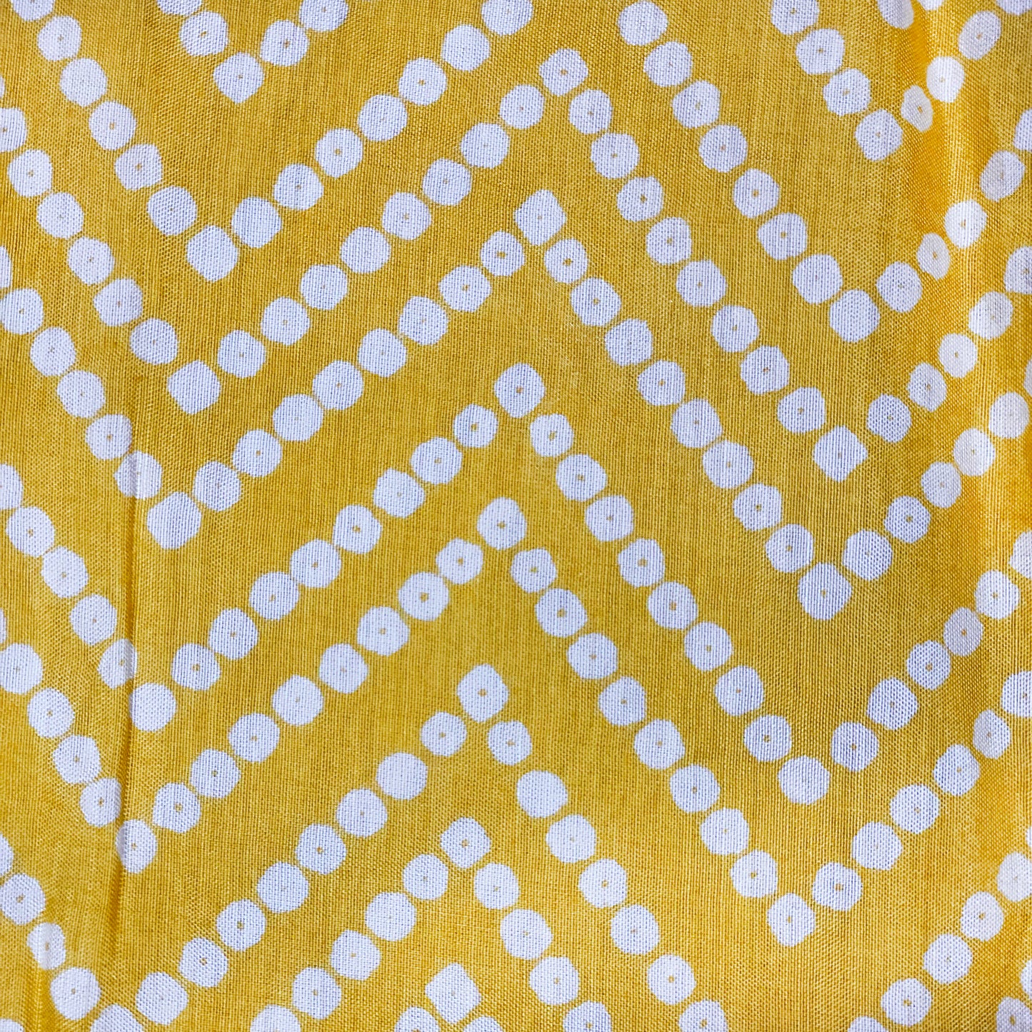 Sunshine Bandhni Cotton Silk Fabric