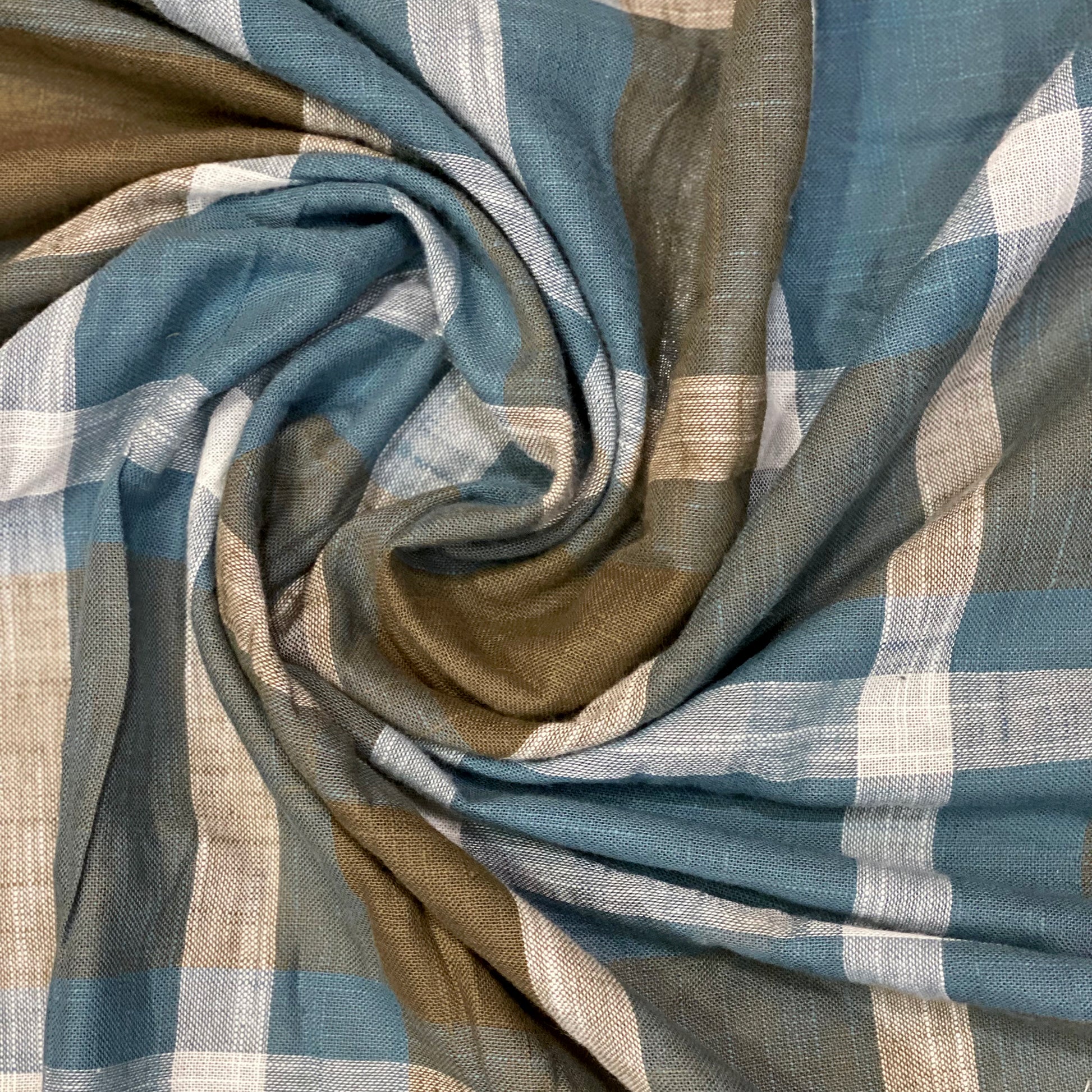 blue-check-print-cotton-fabric-for-shirts