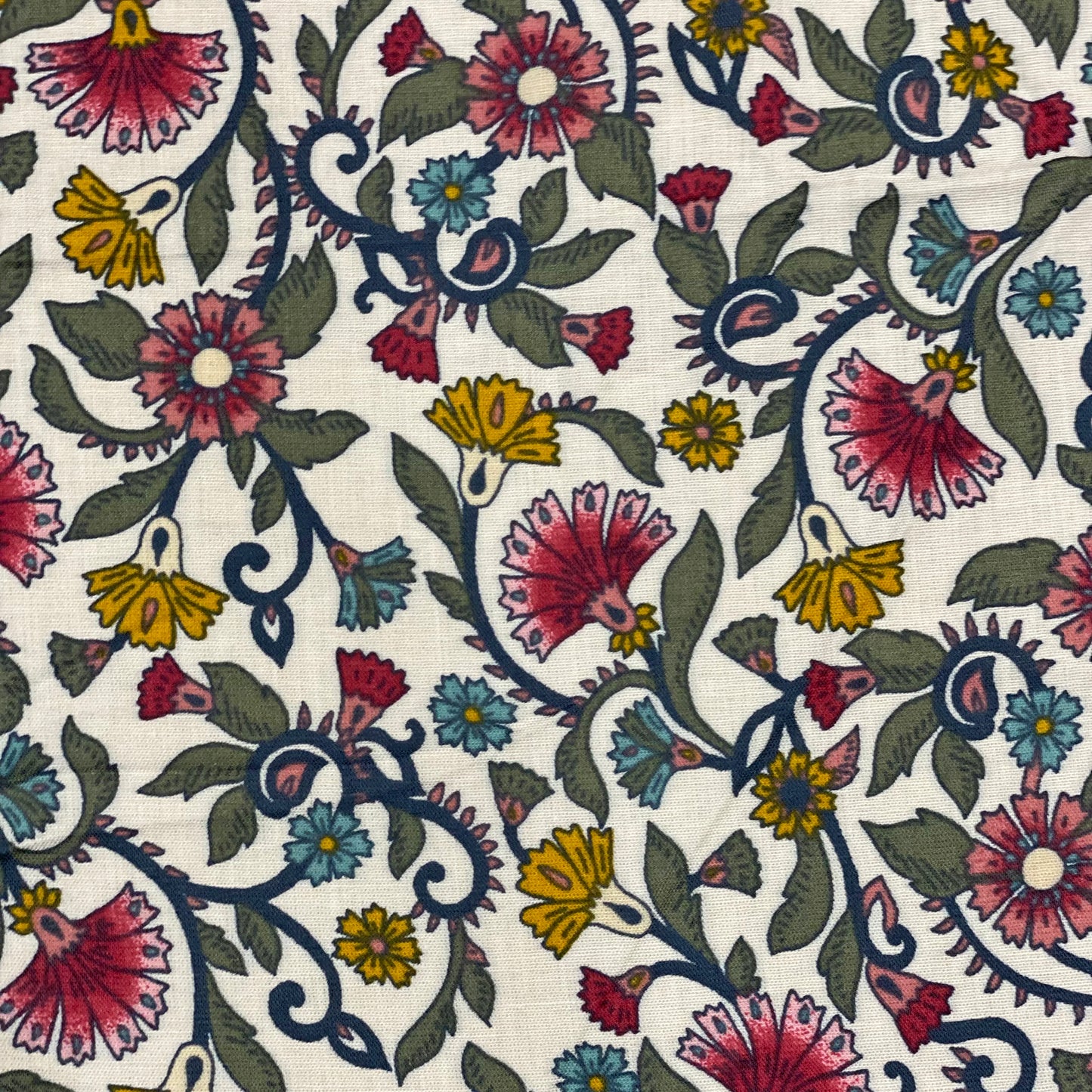 Indie Floral Cotton Print Fabric