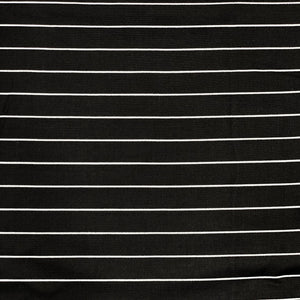 Black & White Striped Smooth Fabric