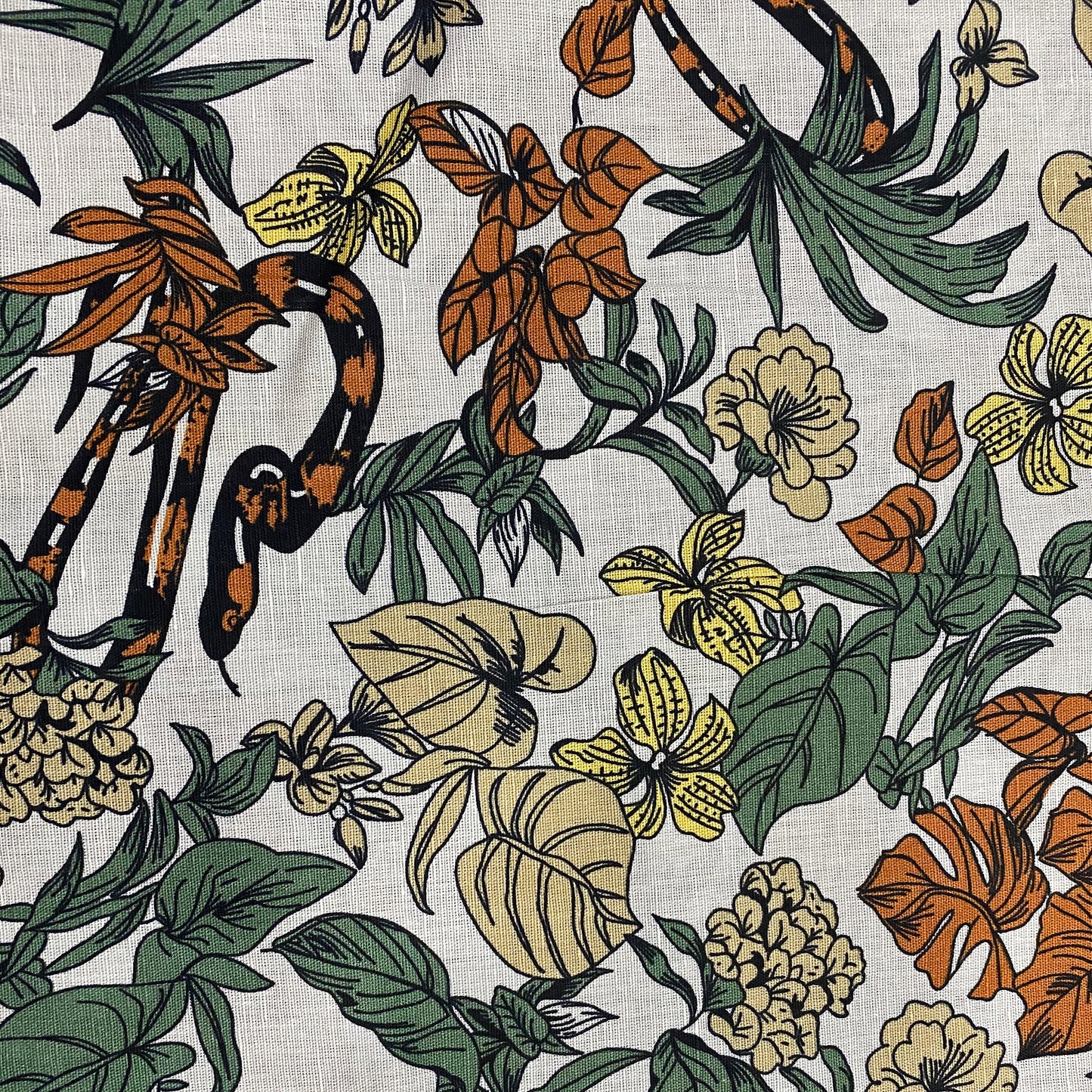Flora Print Premium Linen Fabric