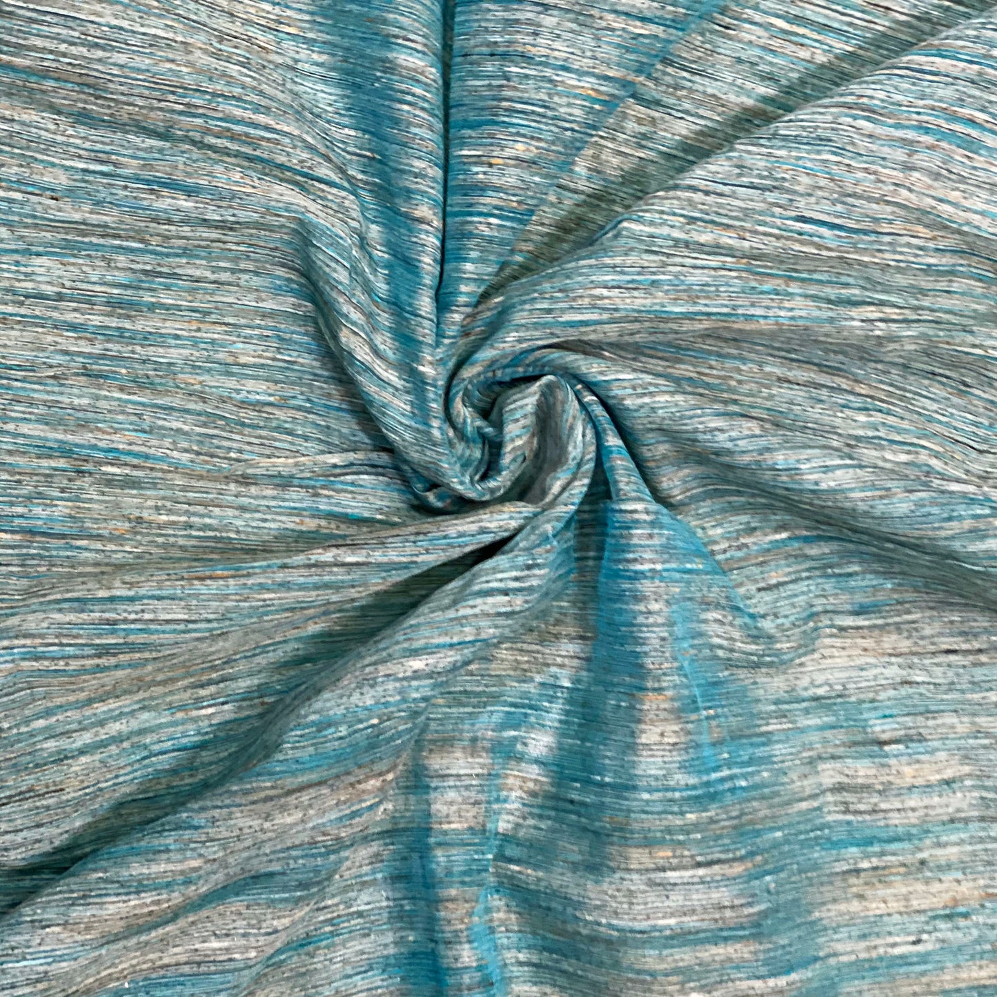 Blue & Silver Chanderi Fabric