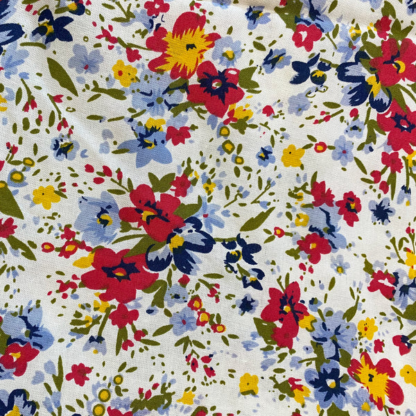 Small Floral Print Cotton Fabric