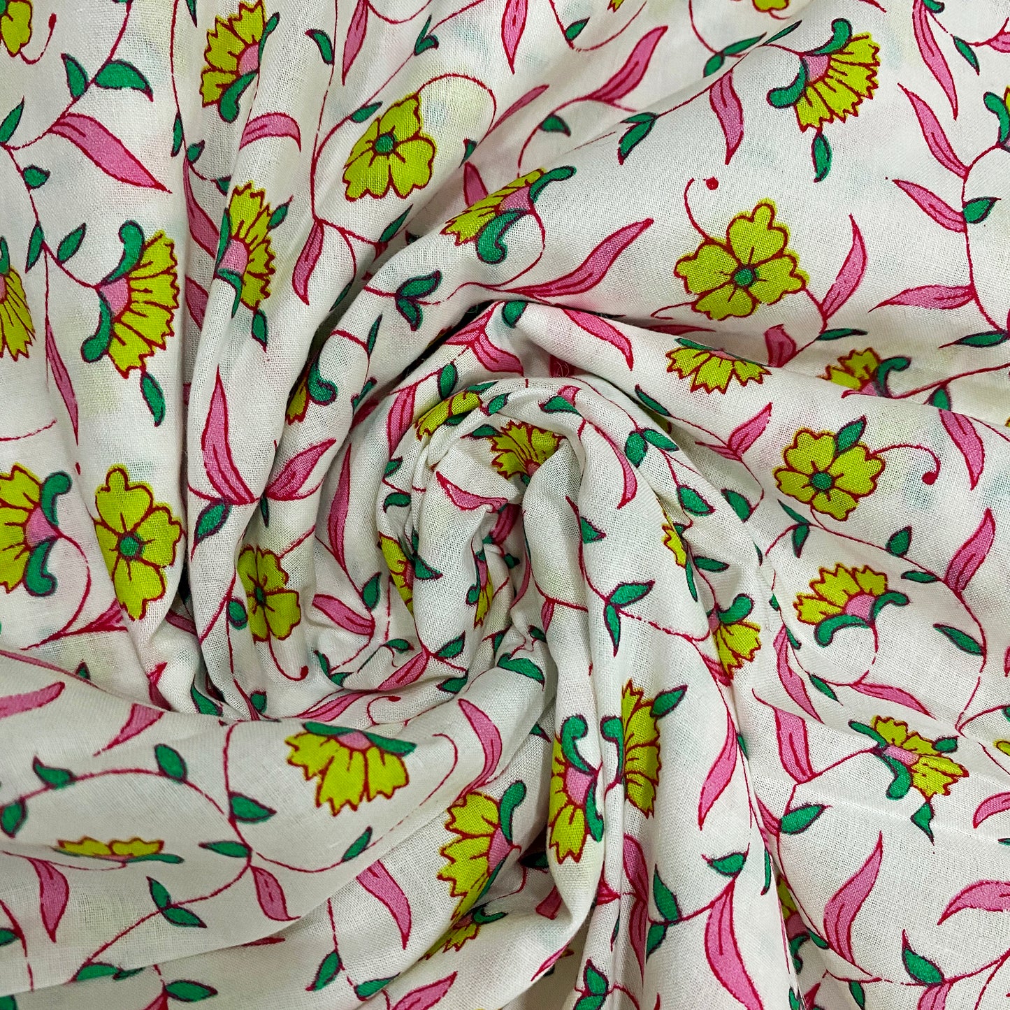 Gardenia Premium Cotton Fabric