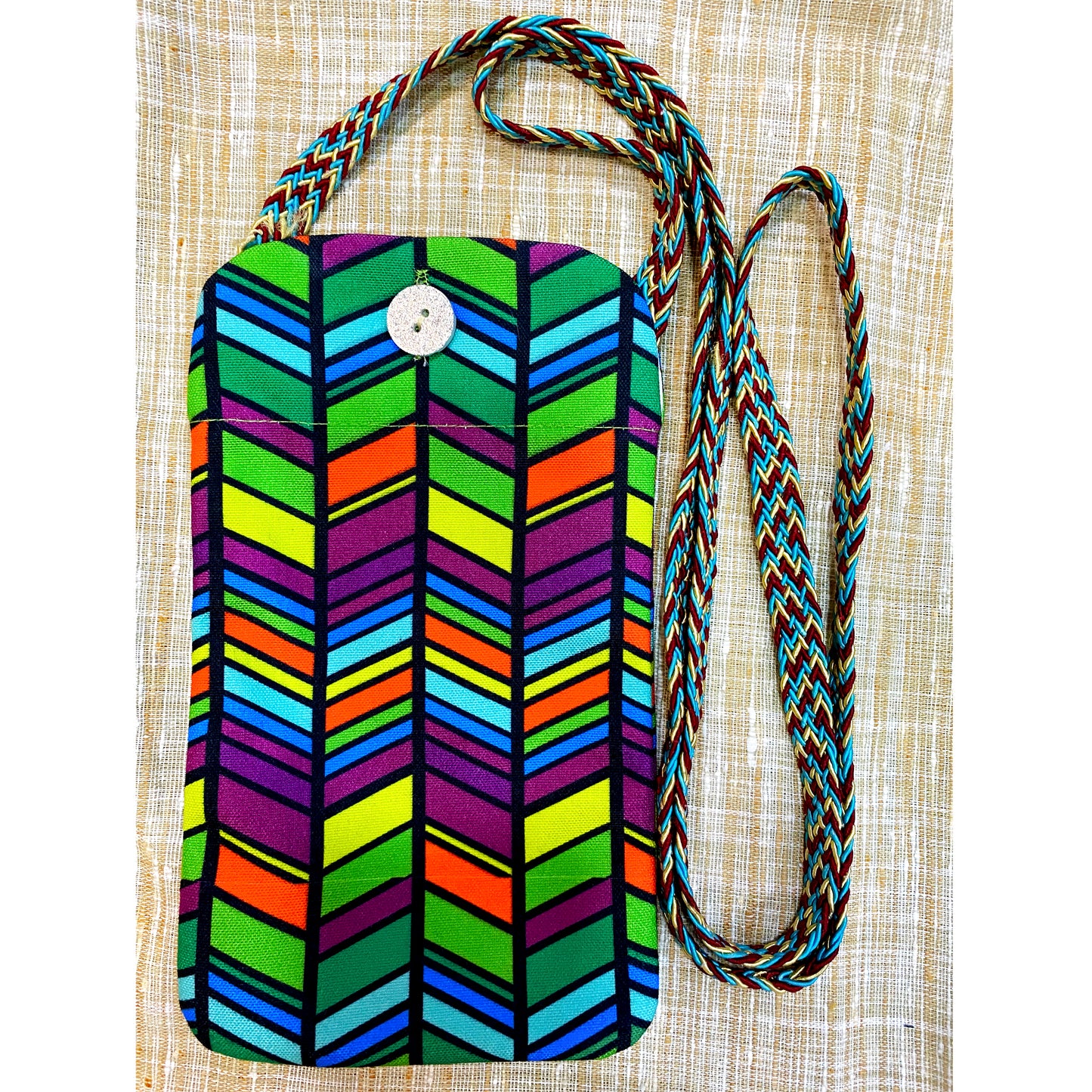 Colourful Geometric Utility Pouch