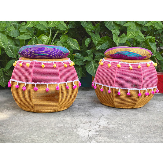 Pink Salt Decorated Seats (Twin Set)