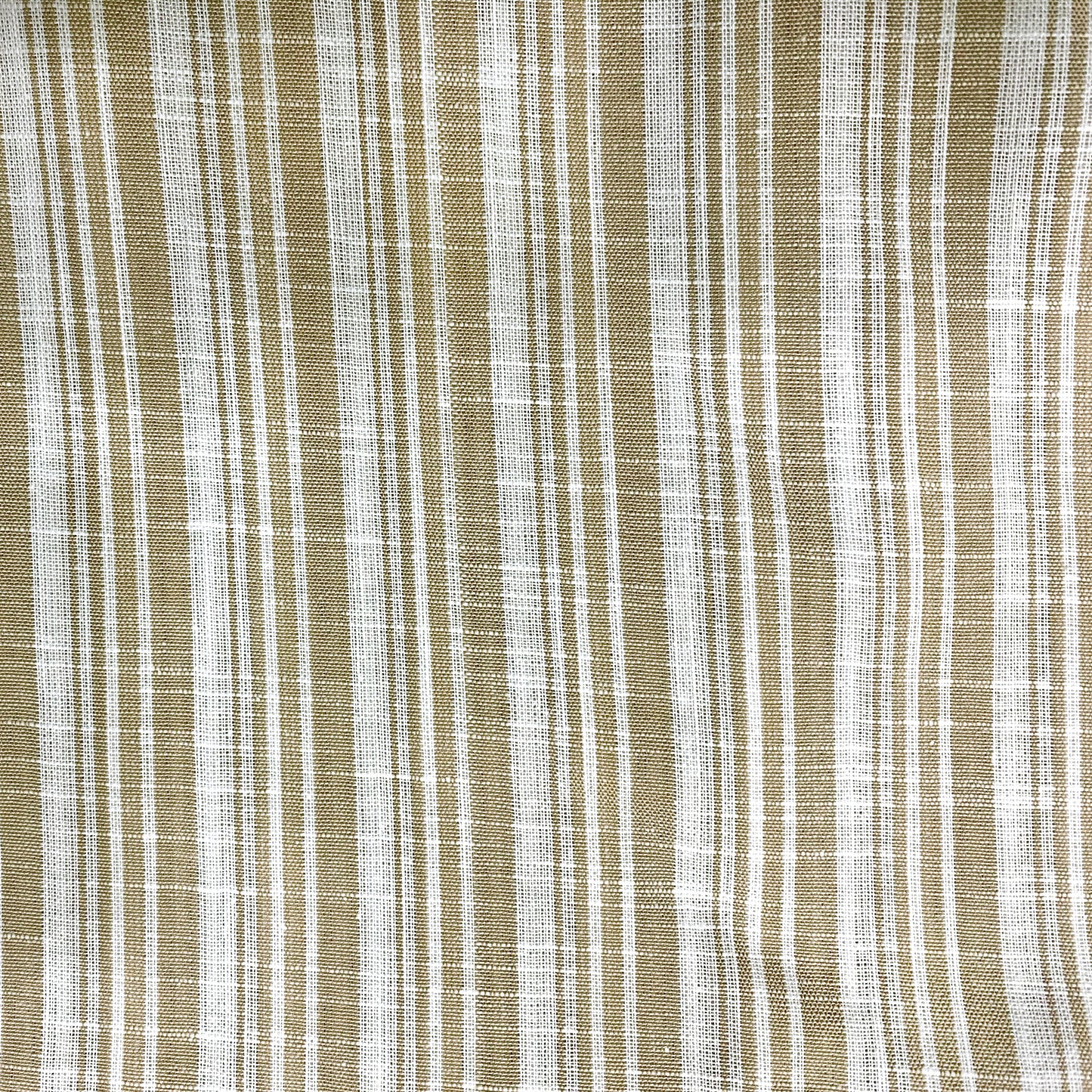 Brown Striped Cotton Fabric