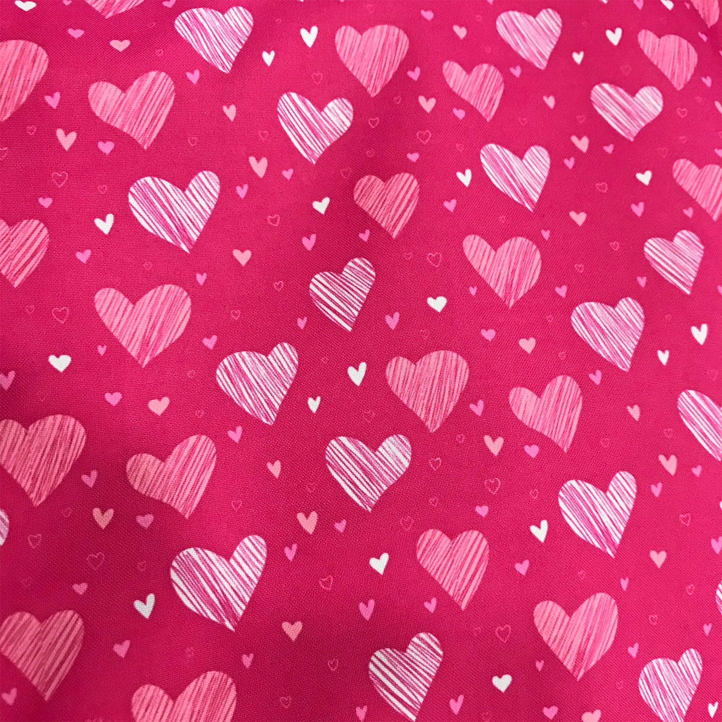Little Hearts Blush Pink Women's Pajamas With Pockets