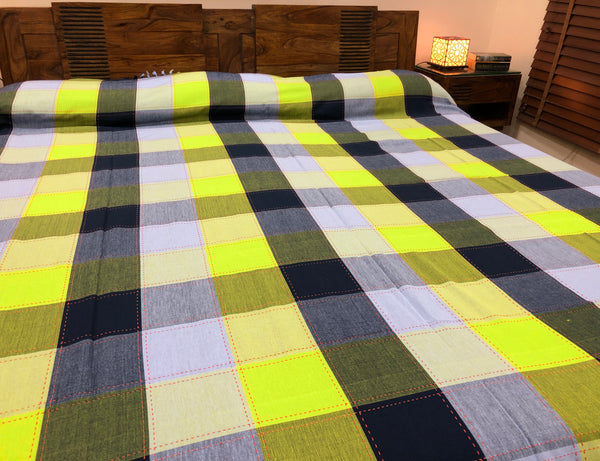 yellow-and-white-check-bed-cover-online