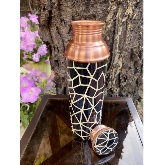Obsidian Black Neat Copper Bottle