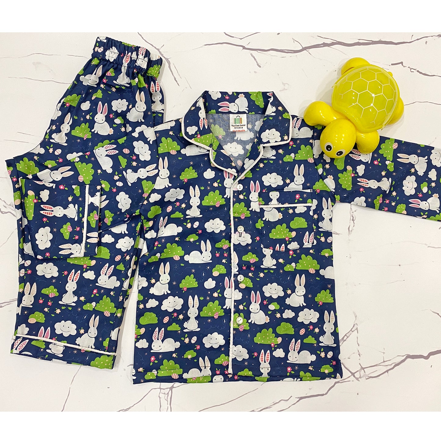 Hello Rabbit Rayon Boys Night Suit