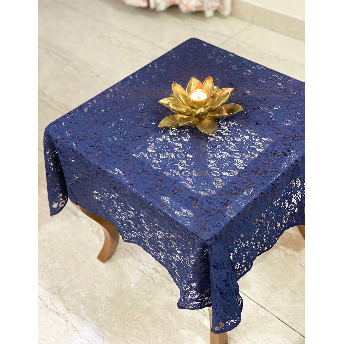 Royal Blue Net Table Cloth
