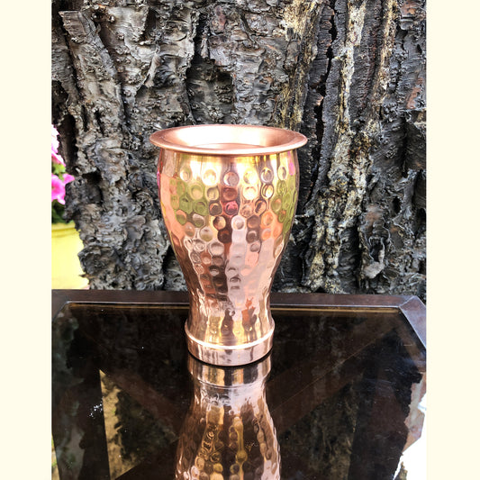 traditional copper glass with lid